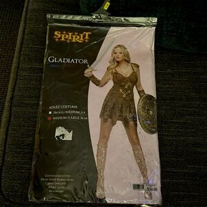 SPIRIT Women’s Gladiator costume.   Medium to Large 10-14.
